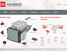 Tablet Screenshot of novatech-plastic.com